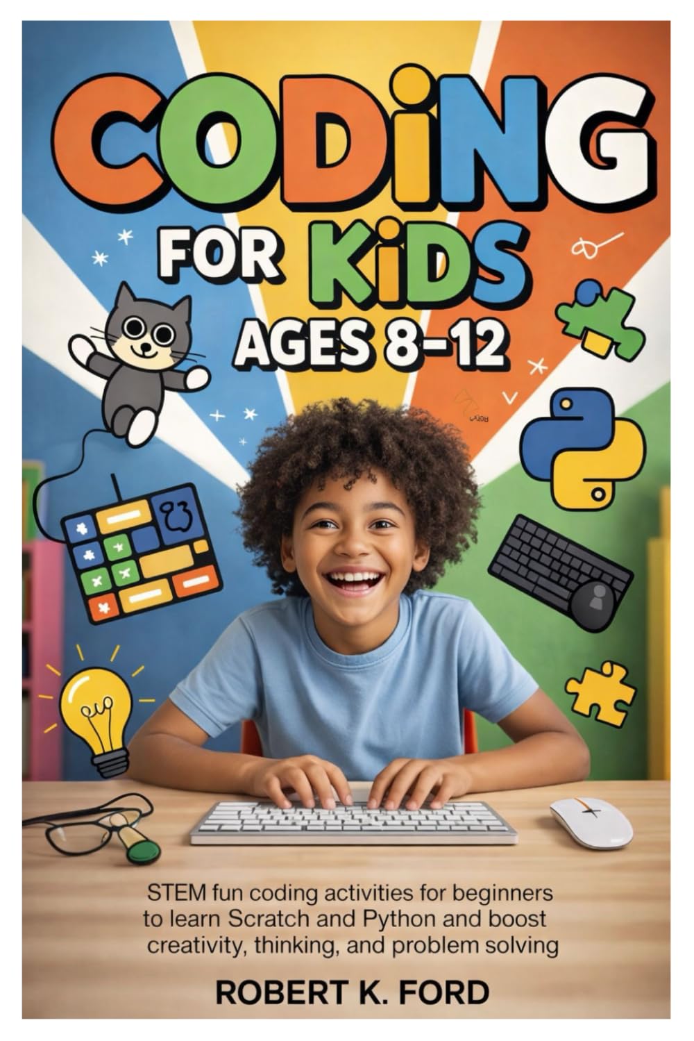 Coding for Kids Ages 8-12: STEM Fun Coding Activities for Beginners to Learn Scratch and Python and Boost Creativity, Thinking, and Problem Solving