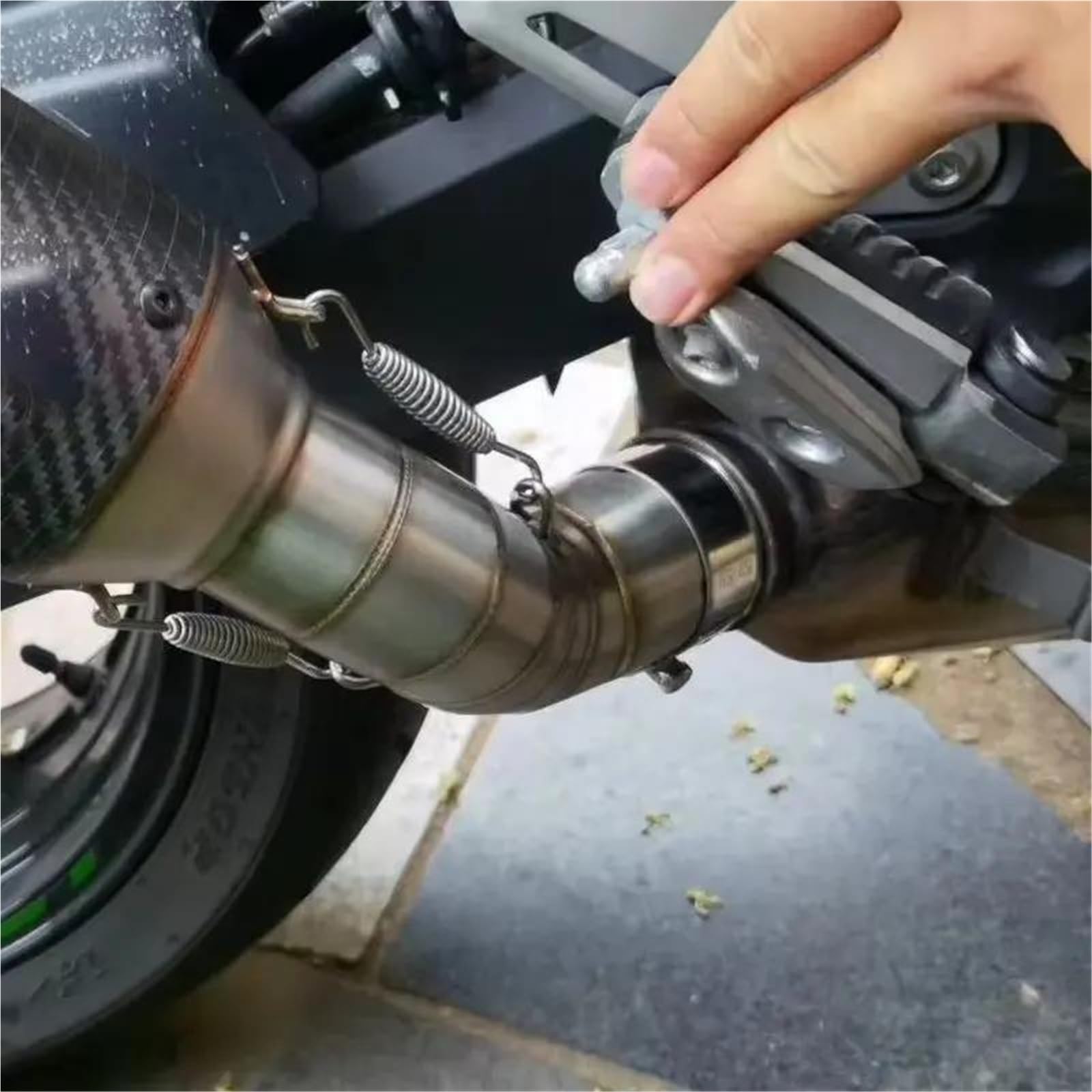 Tubo Collegamento Centrale Scarico Moto Collegare Il Tubo Marmitta Da 51 Mm Per Z900 2017-2024 Parte del corpo