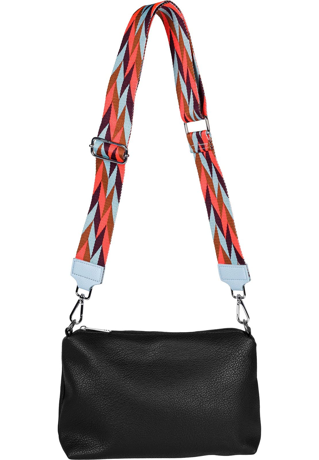 STYLEBREAKER Tracolla Regolabile Con Motivo Zig-Zag E Portamonete Cinghia Intercambiabile Per 1009087