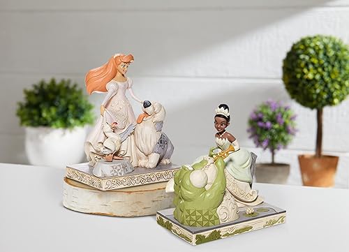 Miniatura 2 de Enesco Disney Traditions by Jim Shore White Woodland - Figura de Ariel, Max y Scuttle, 7.75 pulgadas, multicolor