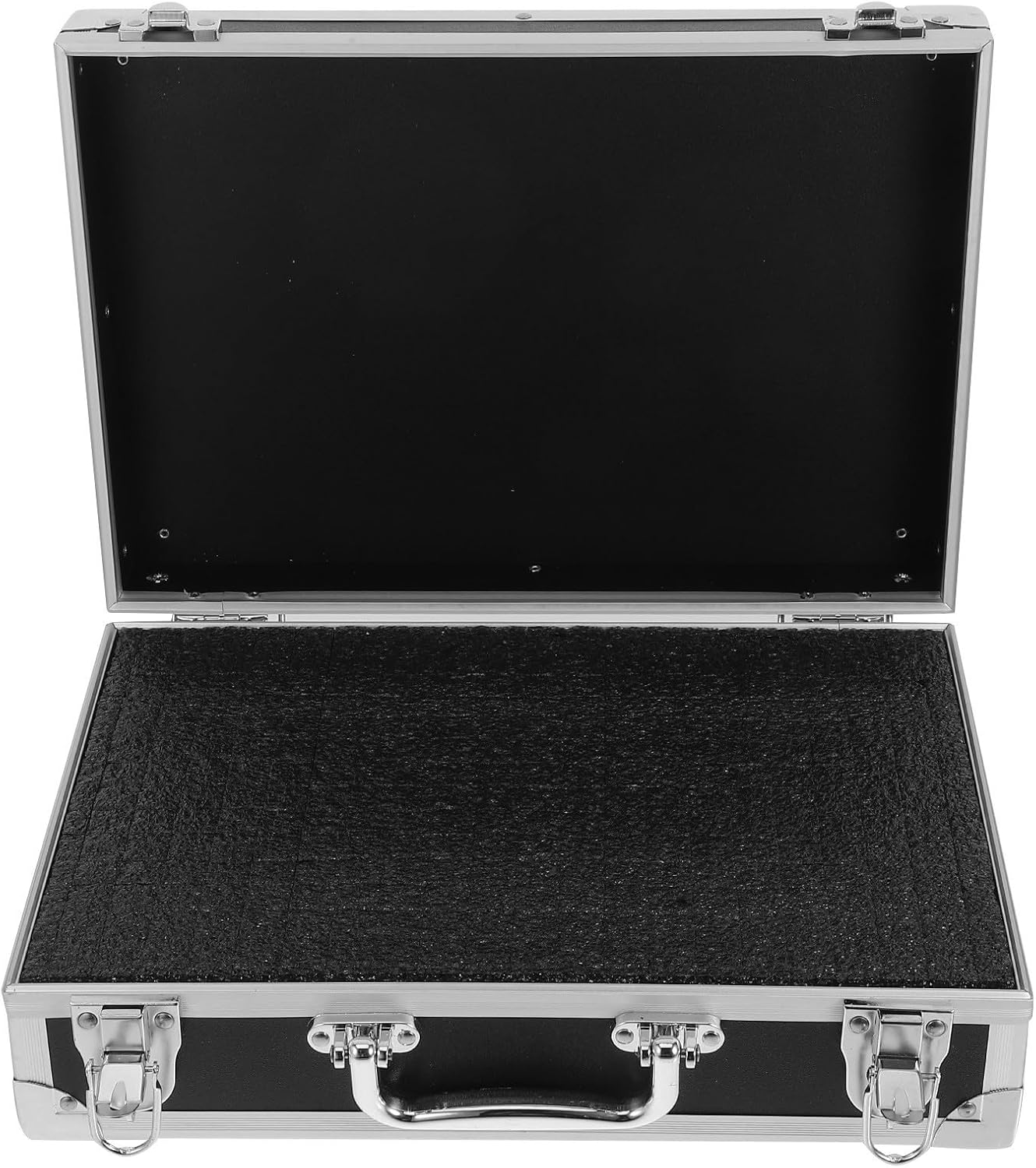 Portable Aluminum Alloy Toolbox Hard Tool Case with Sturdy Construction and Maximized Space Utilization, Shockproof Design for Outdoor Tasks and Storing Tools, Compact