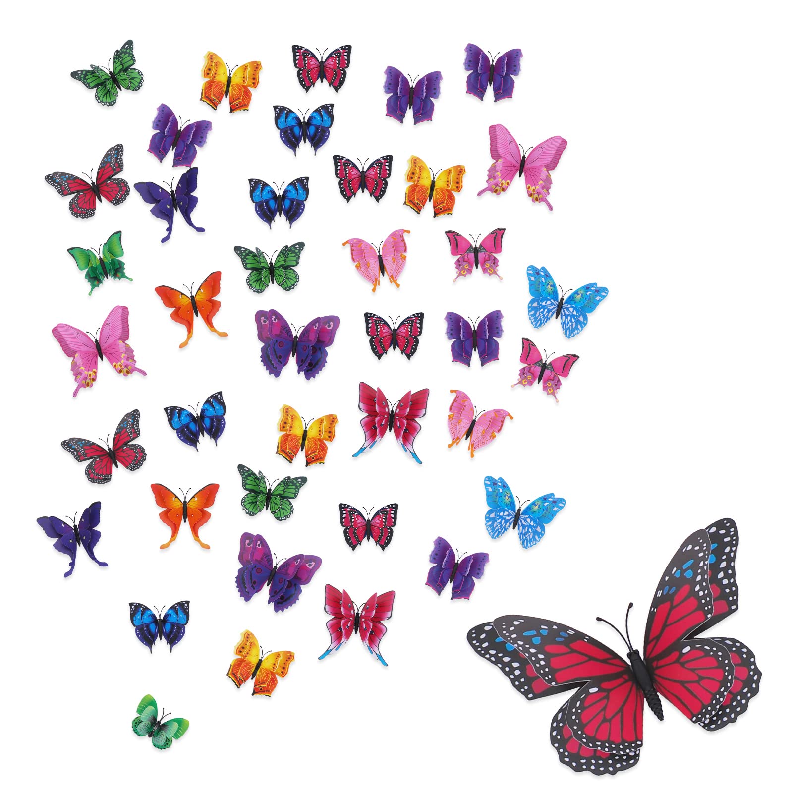 Schmetterling Autoaufkleber Set - 6 Stück + 4 Gratis In Pink