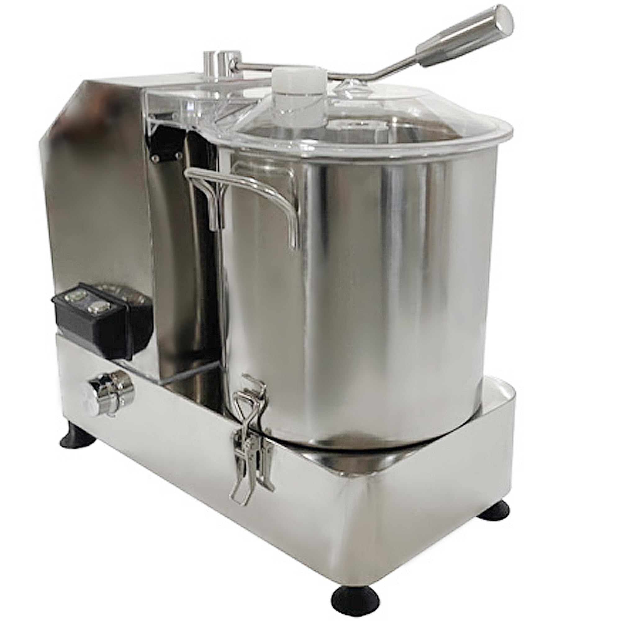 Procesador de Alimentos Picadora Eléctrica de Carne y Verduras, Picadora de Alimentos de Acero Inoxidable, Cortador de Verduras Comercial, Cortador de Carne de 9 L para Carne y Verduras ( 12L)