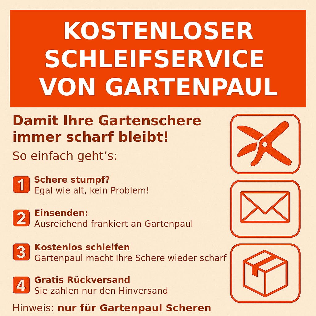 Profi Gartenscheren-Set Rollschere R1 + Lady Gartenschere, höchste Qualität seit 30 Jahren, präzise Garten-Schere Gartenwerkzeug Baumschere Astschere Blumenschere Rosenschere Schneider