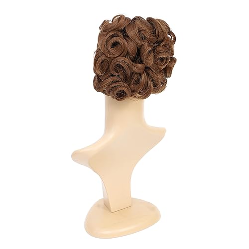 Miniatura 5 de SWACC - Cabello corto y rizado desordenado Extensión de moño Peines de pelo de estiramiento fácil Clip en extensión de cola de caballo Bandeja de