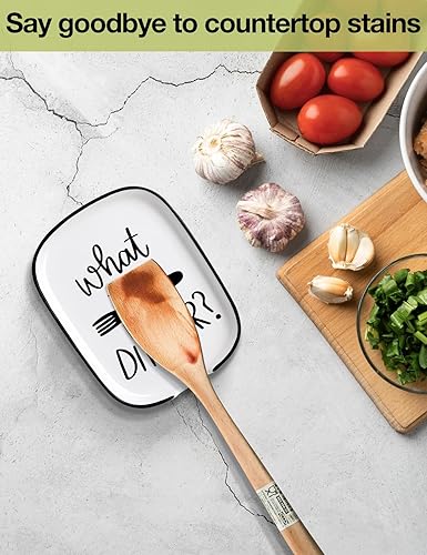 Miniatura 2 de Soporte de cuchara de cerámica para tenedor, lo que el tenedor es para la cena, utensilios de cocina funcionales para cena, mesa de comedor,