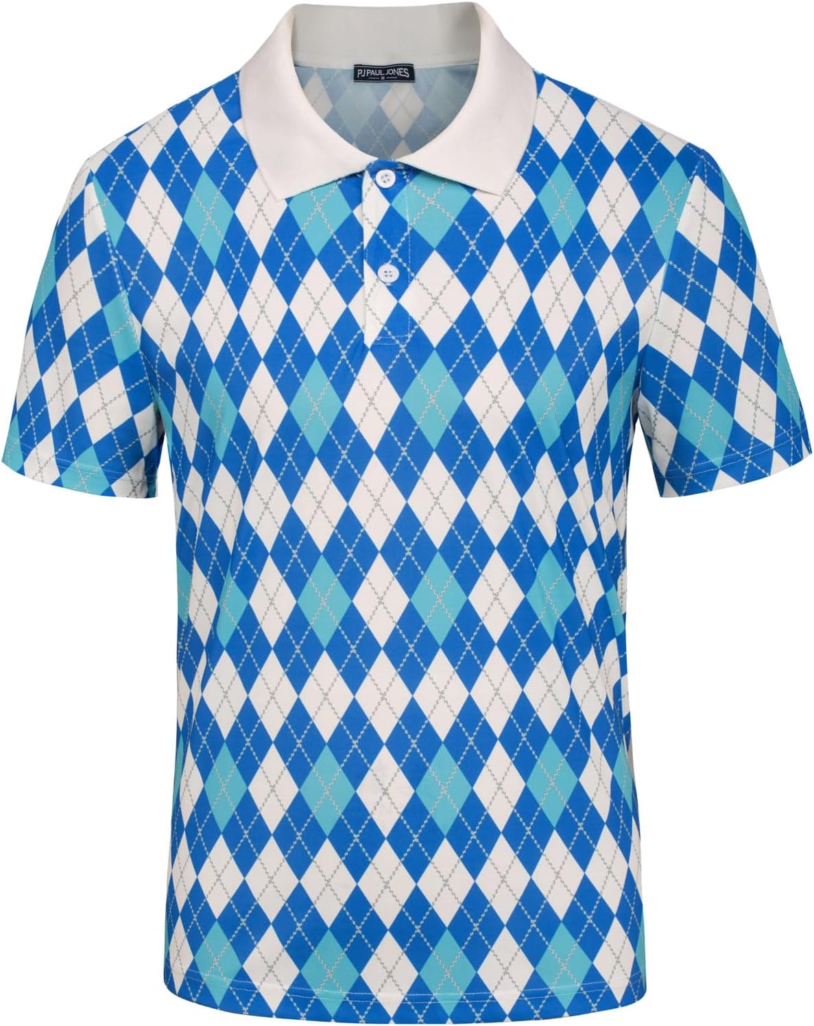 PJ PAUL JONES Mens Polo Shirt Short Sleeve Performance Golf Polo Shirts Daily CasualWear
