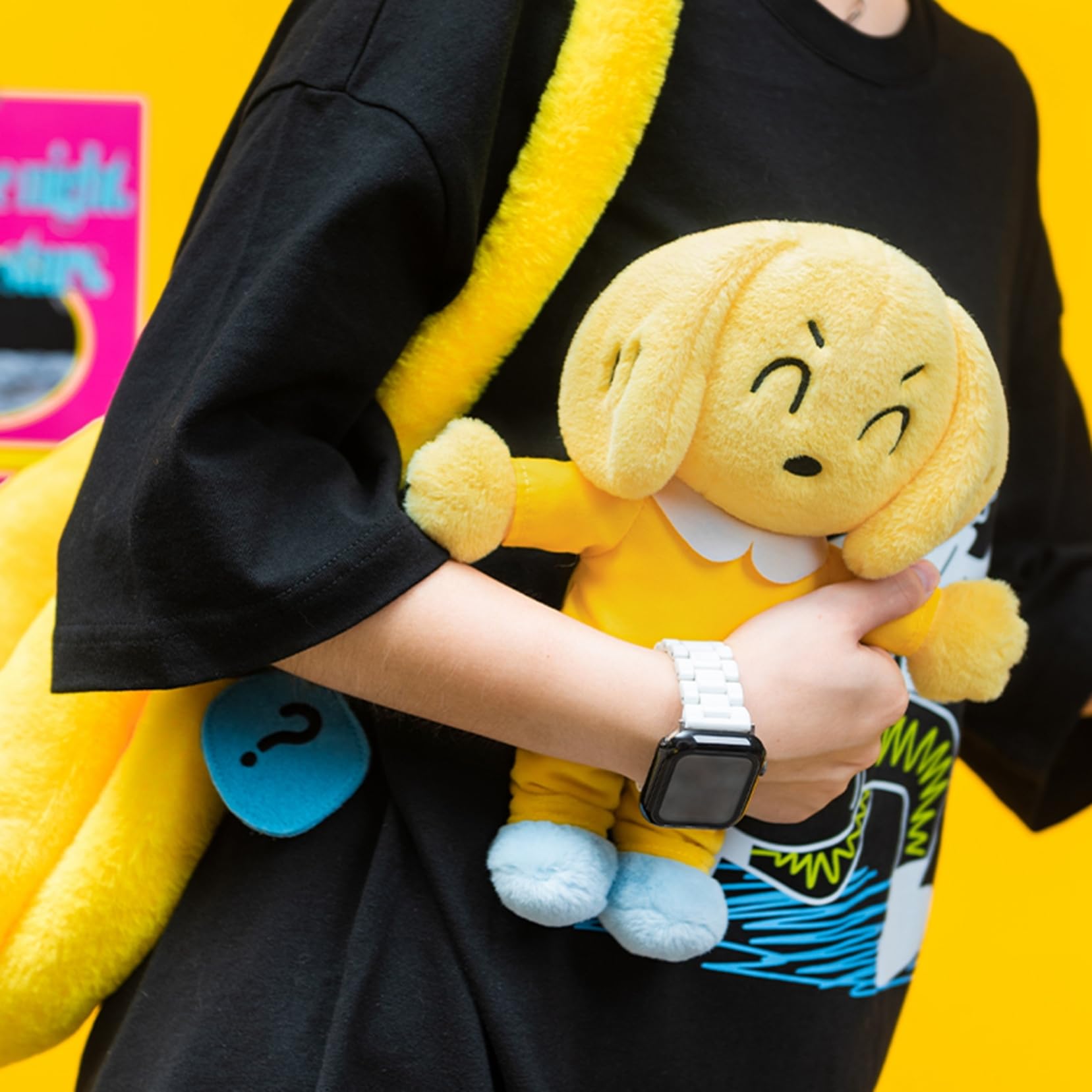 くり　くるくる犬　ぬいぐるみ　黄色 くり くるくる犬 ぬいぐるみ 黄色 ぬいぐるみ Crawling dog