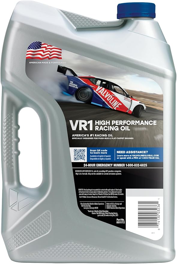 Valvoline VR1 Racing SAE 20W-50 Aceite Motor 5 QT miniatura 2
