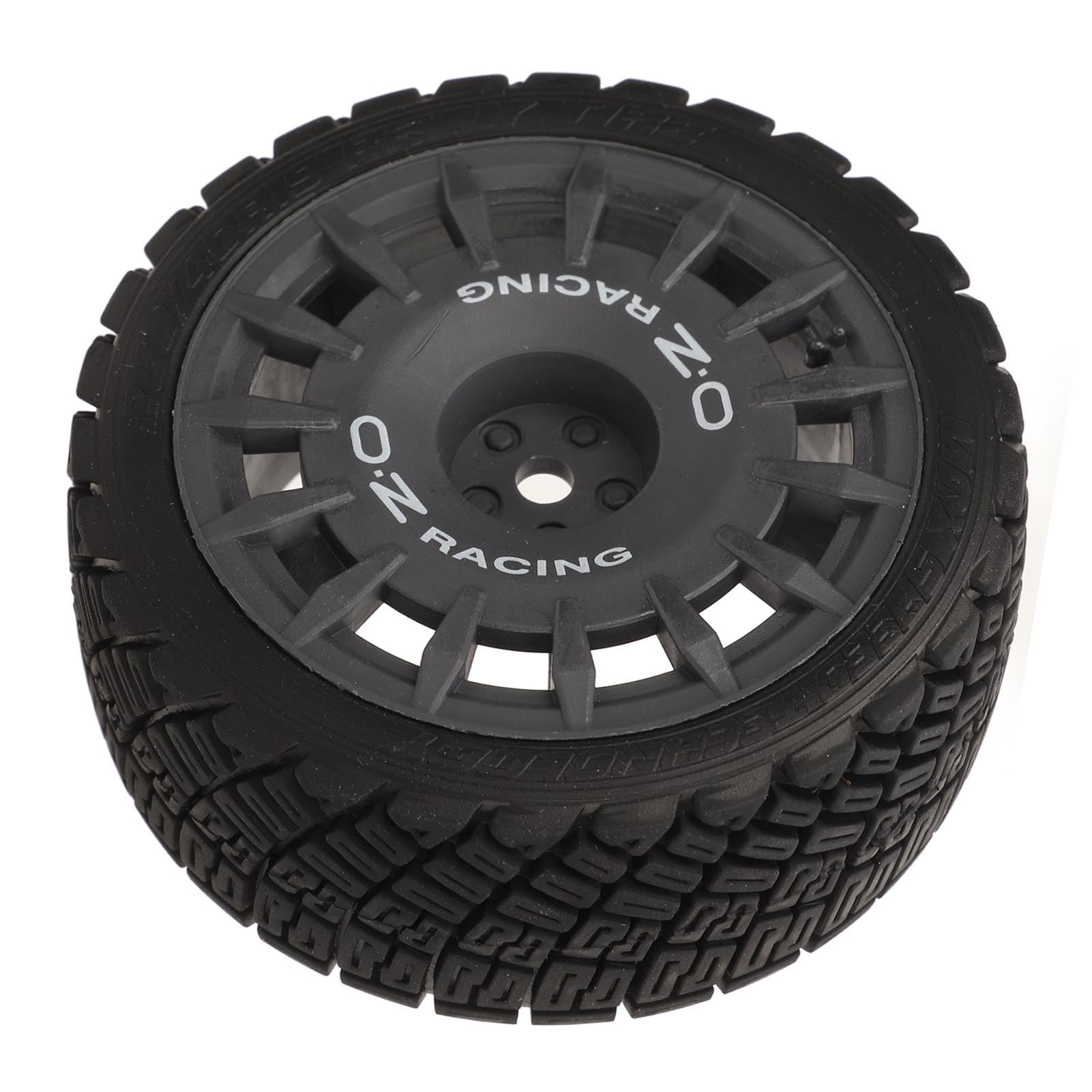 4 pièces roues en caoutchouc de pneu de voiture RC, pneus de route 1/10 RC pour TT01 TT02 XV01 XV02 HSP 94123 94122, pneus de dérive à amorti fort à haute résistance à l'usure (Noire)