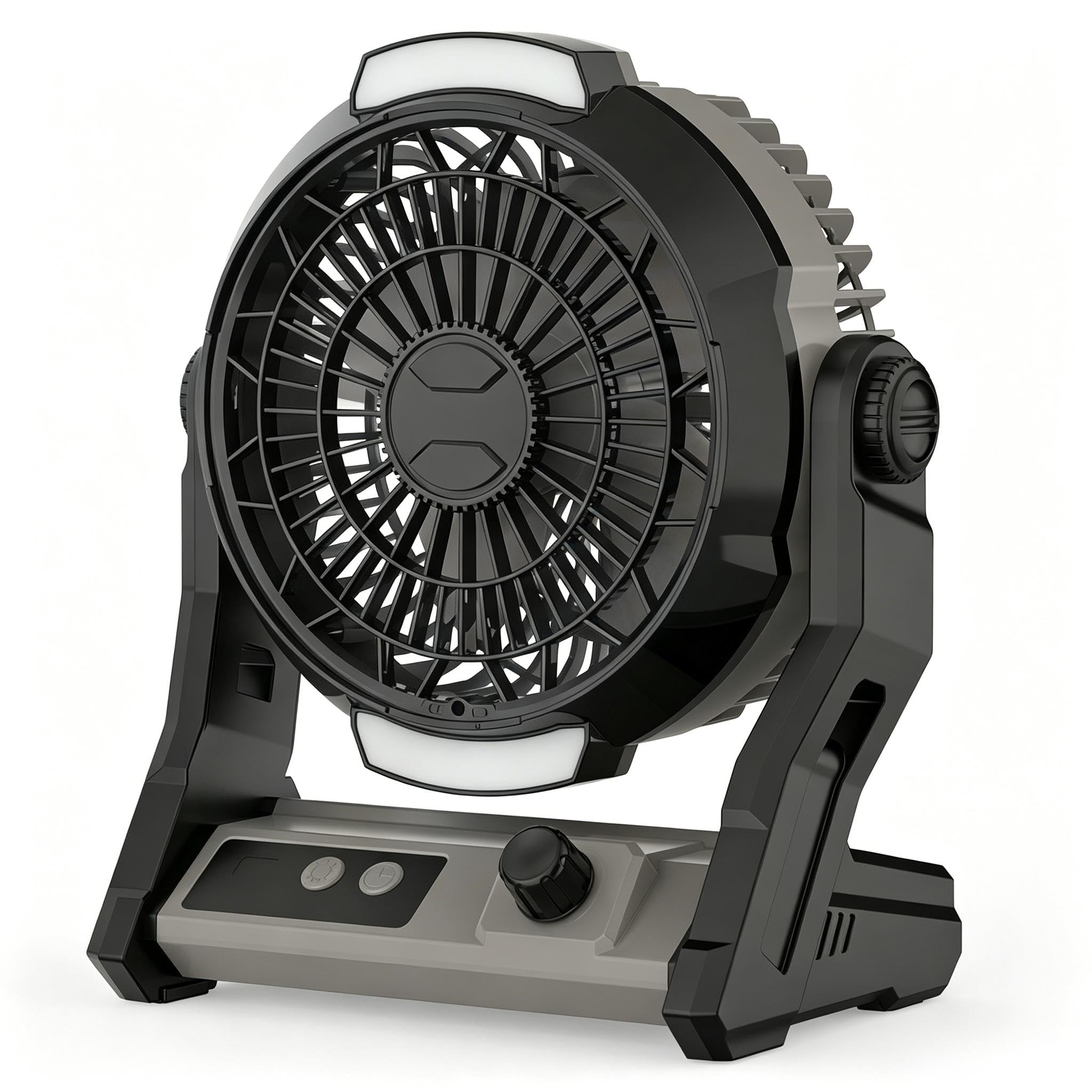 Ventilador de sobremesa y techo COWSAR, batería recargable con temporizador integrado