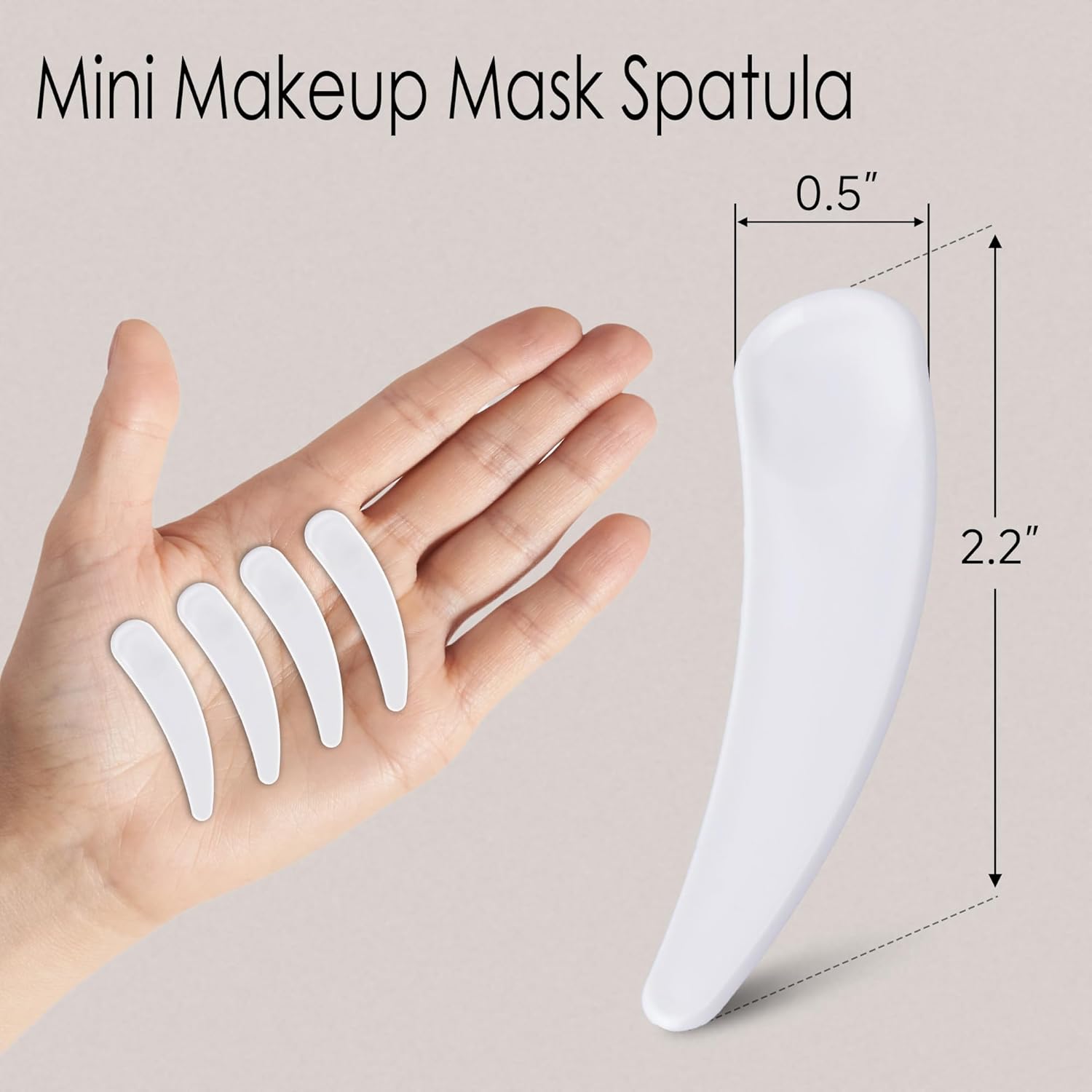 Cosmetic Spatulas, Small Makeup Spatula, Mini Plastic Makeup Scoop for
