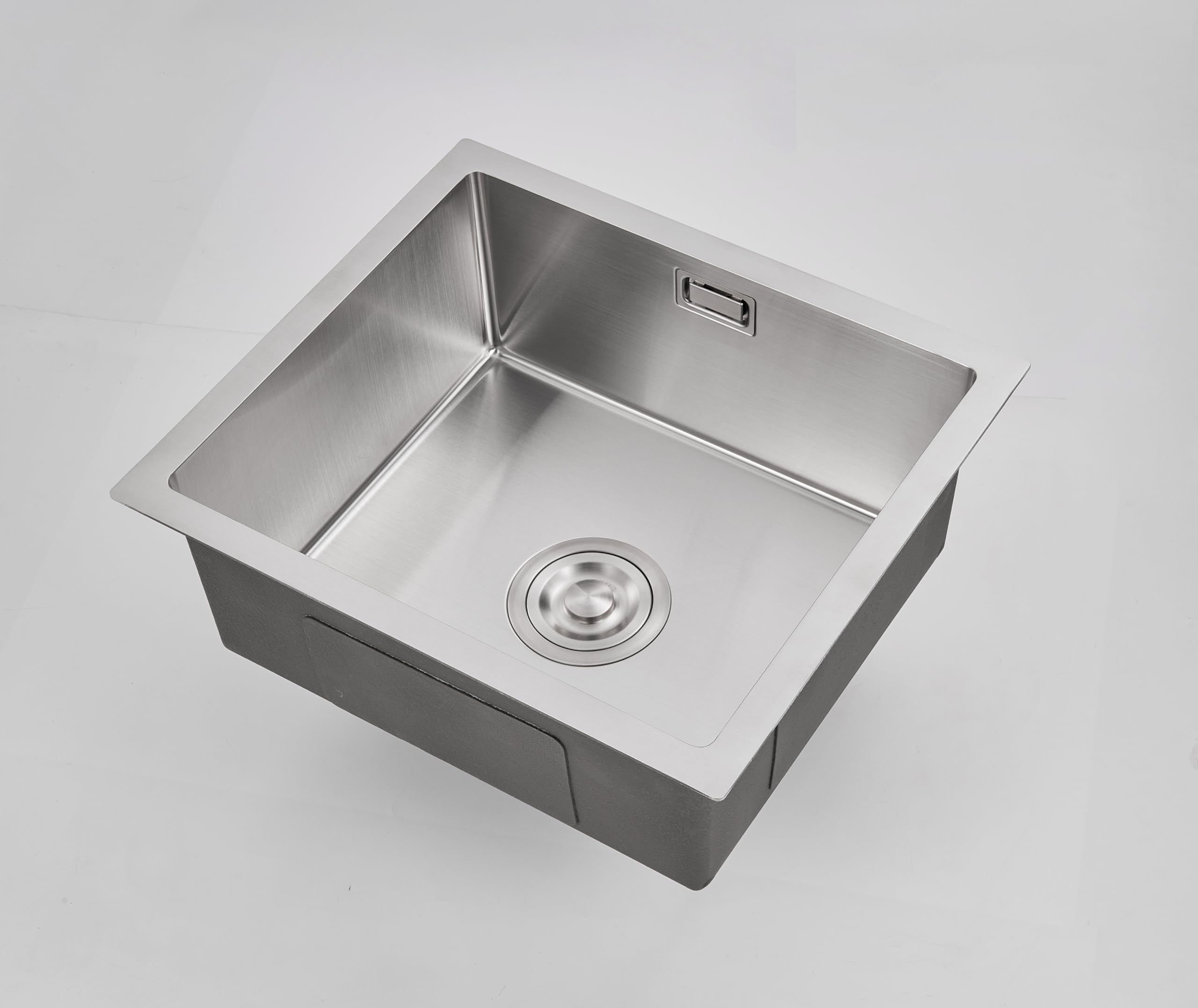 Lavello da cucina OUGOO in acciaio inox 304, 55 x 45 cm, spazzolato, senza