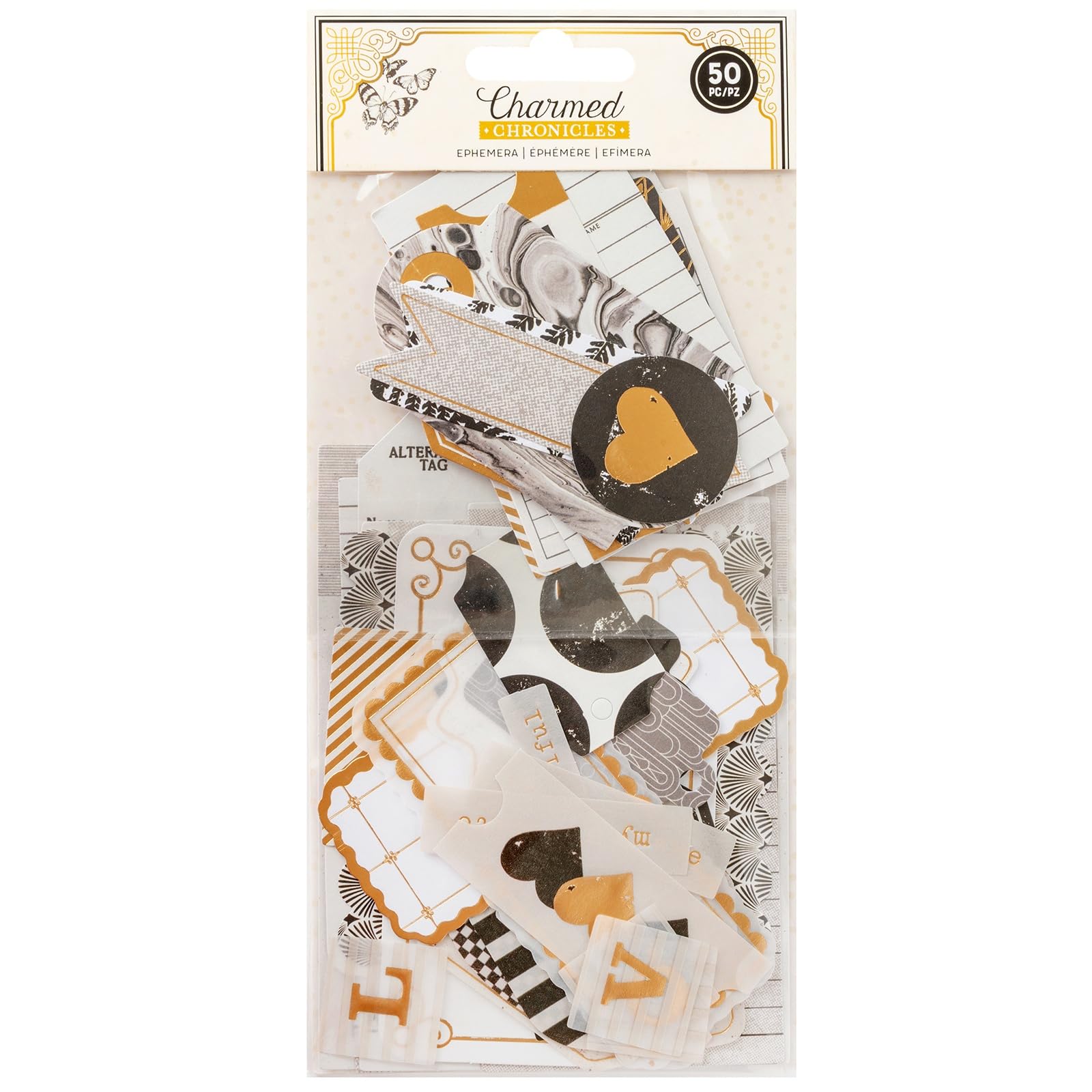 Bo Bunny Charmed Chronicles Ephemera Journaling scrapbooking papeterie créative