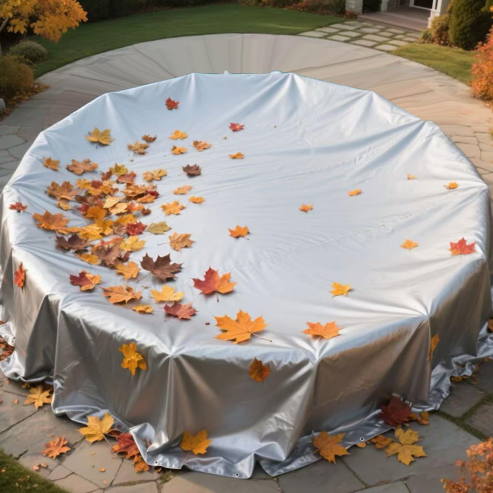 Lonas de Exterior,Lona para Piscina,160g/m² Lona de Protección Toldo Reforzado PE con Ojales,Duradera Resistente a Los Rayos UV Desgarros,Cubierta para Leña, Muebles,Jardín,Piscinia,Vehículos