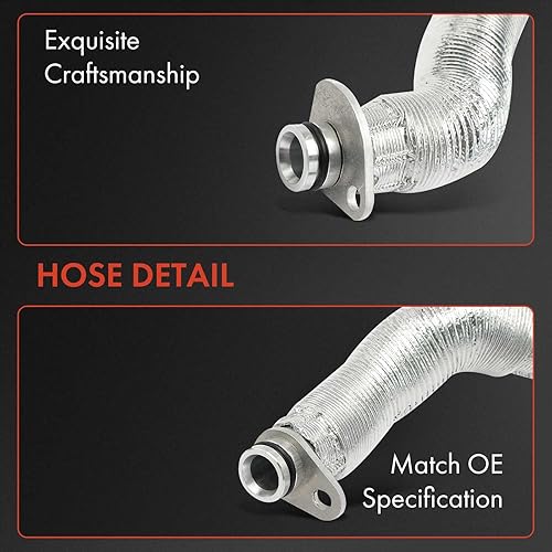 Miniatura 4 de A-Premium Línea de retorno de aceite del turbocompresor compatible con BMW 330i 330i xDrive 530i 530i xDrive 2017-2019, X1 X2 X3 X4 2018-2019, Z4 y