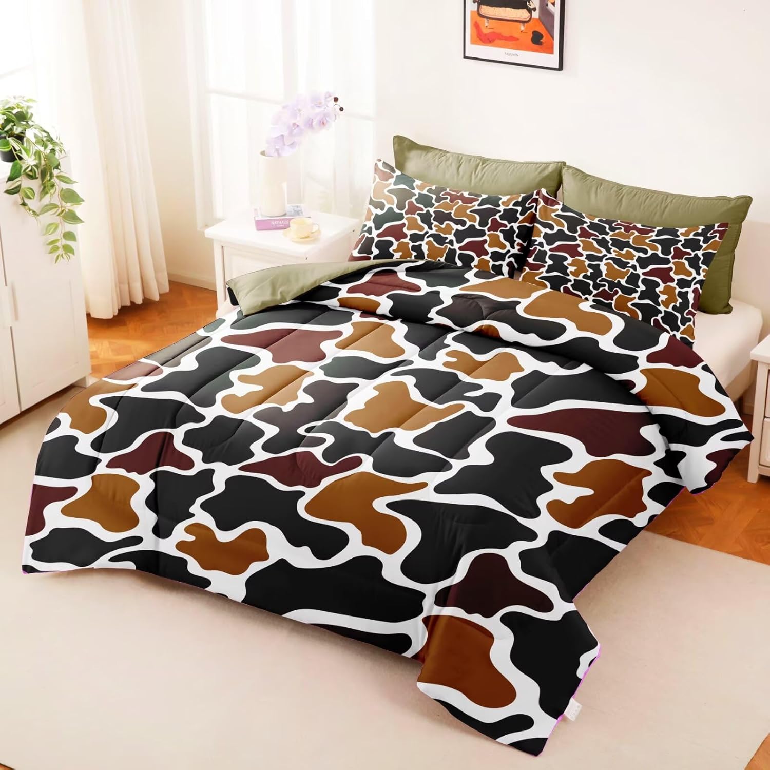 Duck Camo Bedding Set for Boys Twin Size,Old School Camo Comforter Set,Duck Hunting Bed Sets,Teens Kids Camouflage Room Decor - Image 5