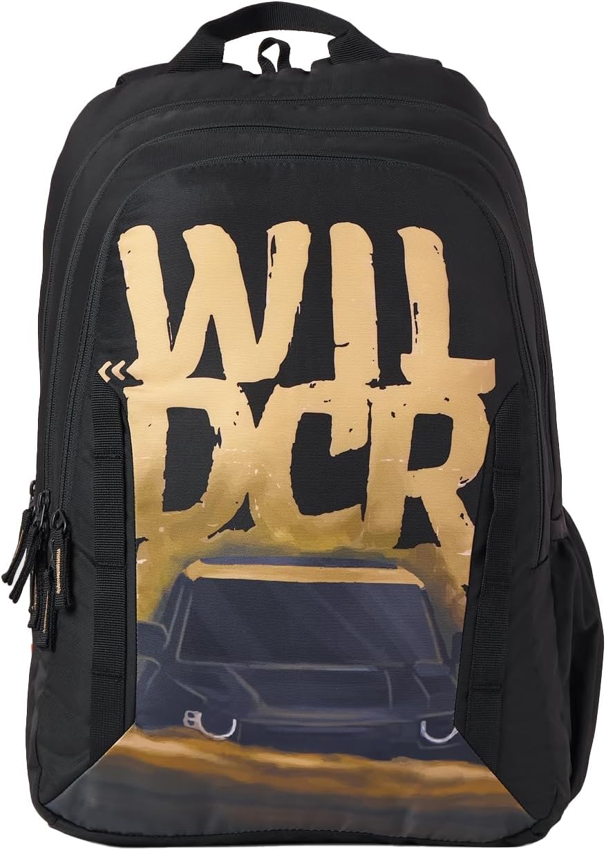 Wildcraft 4X4 Offroad 45 L Laptop Backpack for Men & Women Fits 15.6 inch Laptop Padded Shoulder Straps, Multi Compartments, Anti-Theft Zippers Travel & College Bag M Black