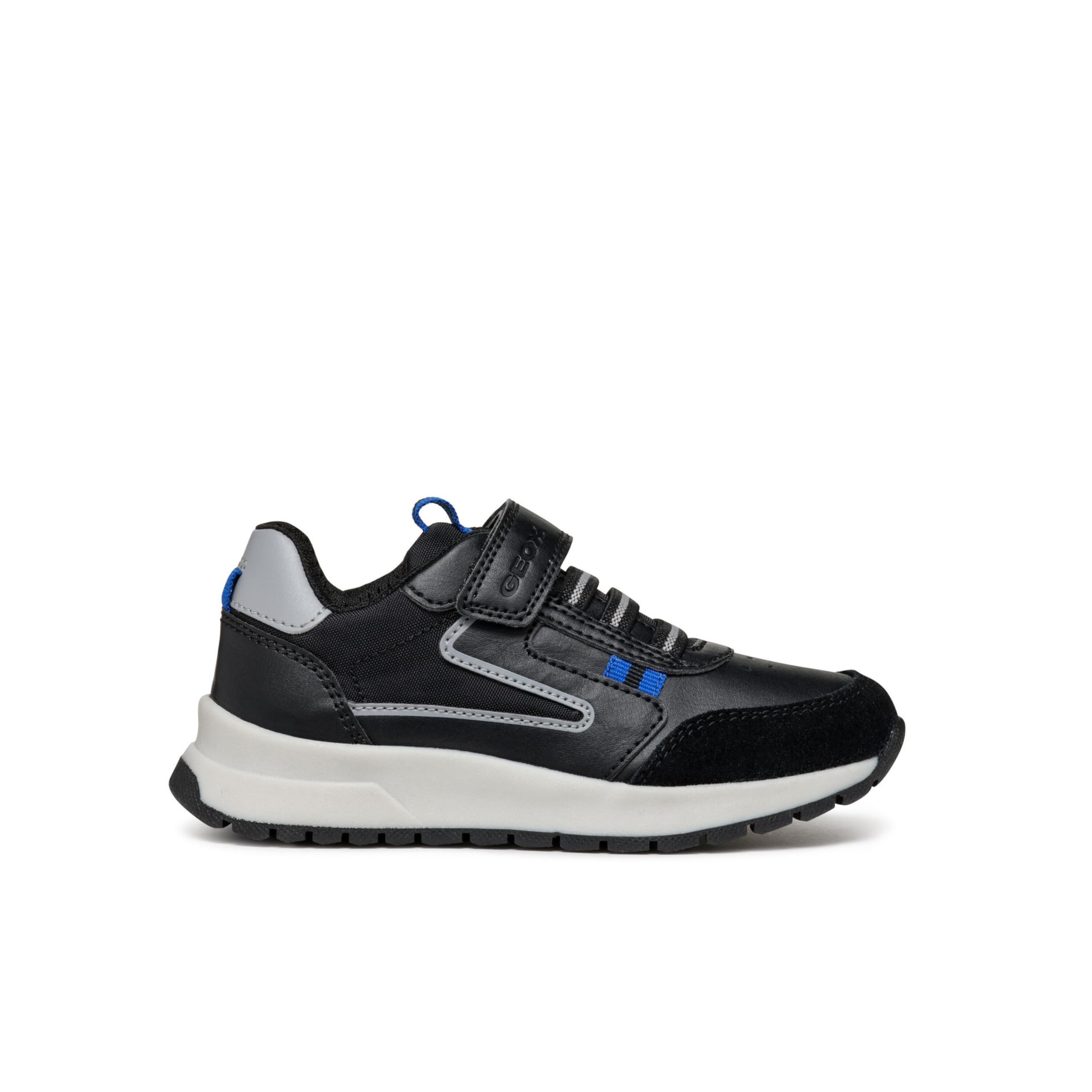 Geox Boys Black Kids Sneakers, 32 Eu, Briezee Trainers