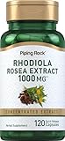 Piping Rock Rhodiola Rosea Extract Supplement | 1000mg | 120 Capsules | Concentrated Herbal Root | Non-GMO, Gluten Free