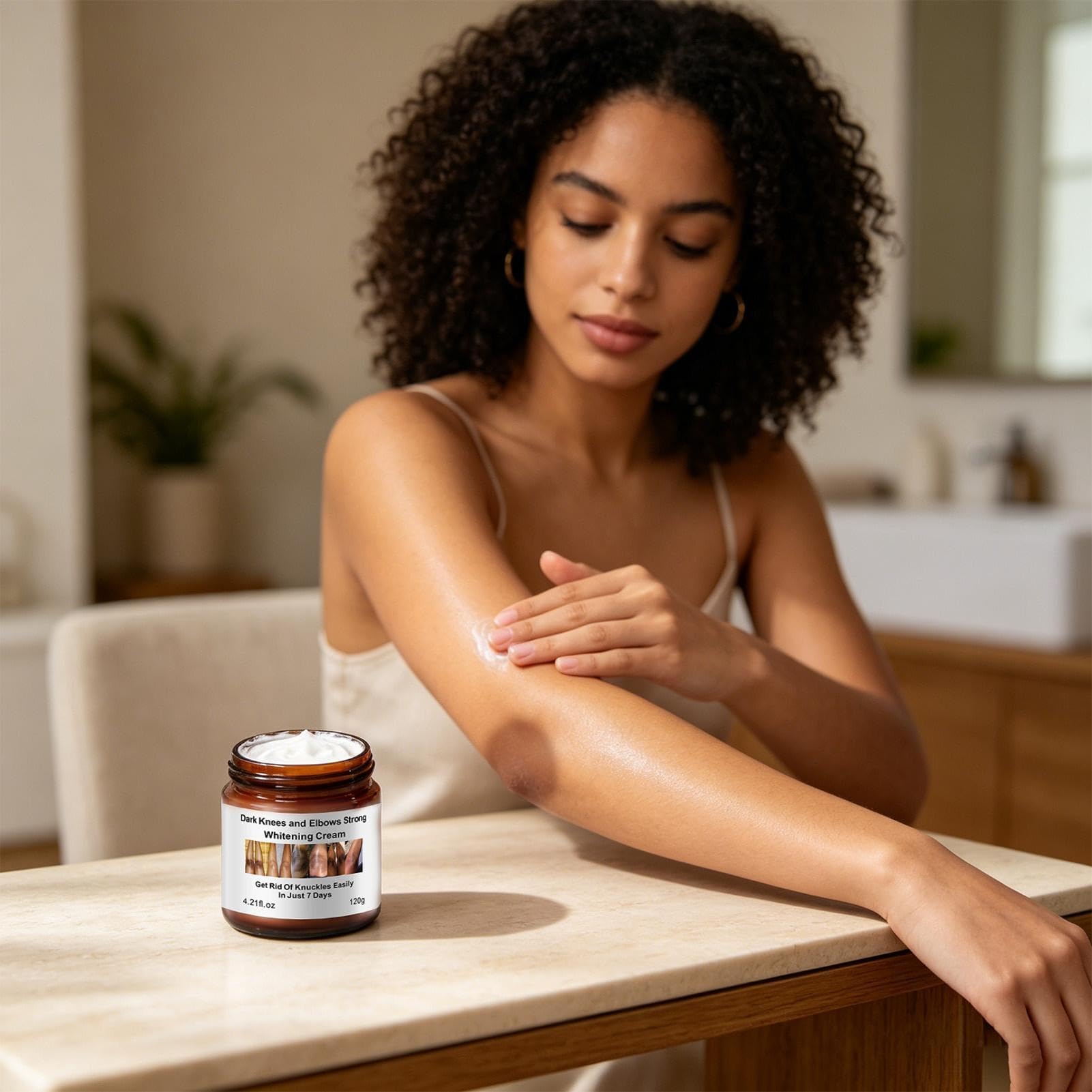 Crema schiarente per ginocchia, siero schiarente per nocche scure; per ascelle, ginocchia, gomiti e interno coscia; adatto a tutti i tipi di pelle（3Pcs）