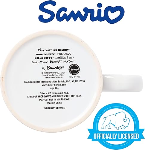 Miniatura 168 de Silver Buffalo Sanrio Hello Kitty and Friends Kuromi Poses - Taza de cerámica, 20 onzas