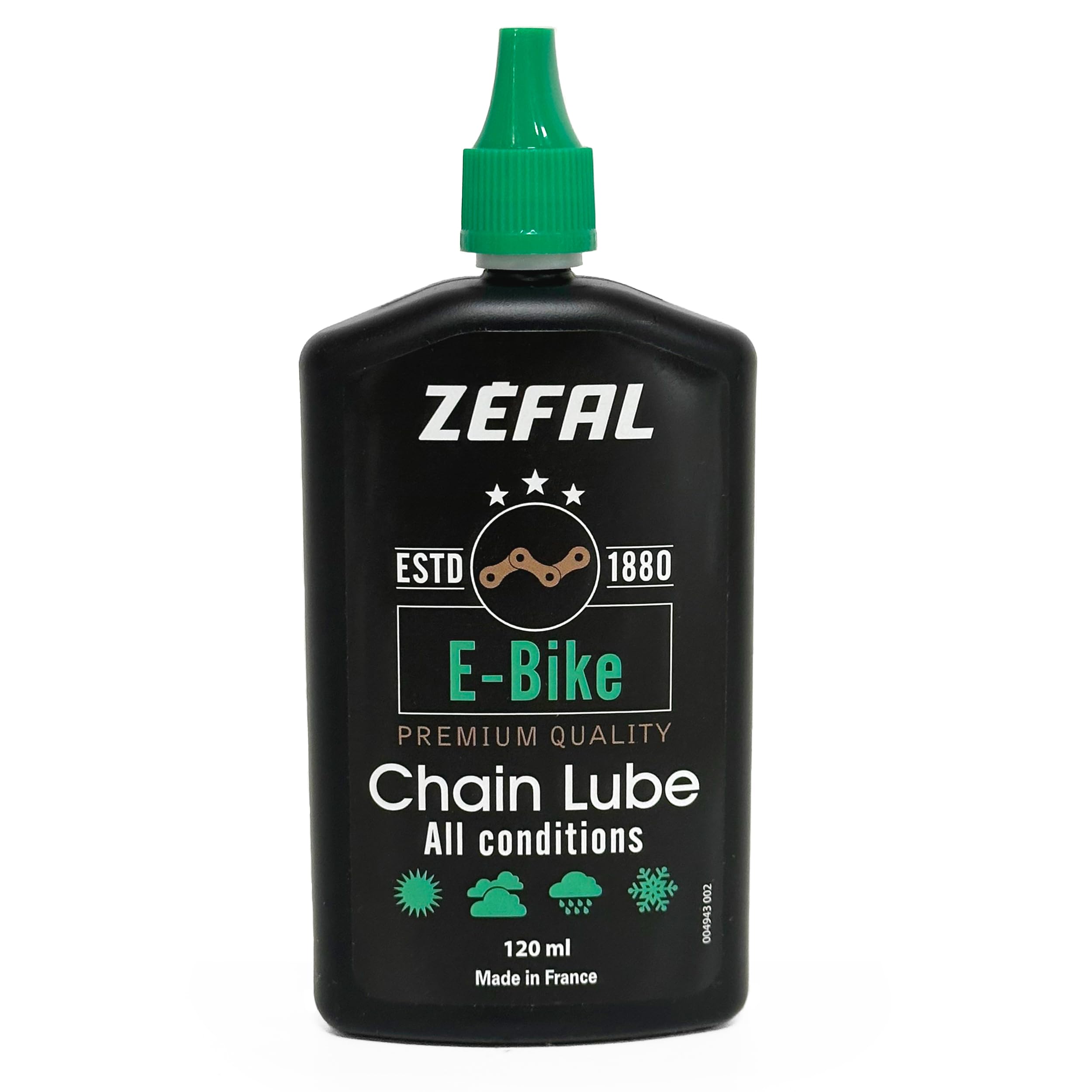 Zefal E-Bike Lube - Lubrificante per catene di biciclette elettriche - Grasso per biciclette - Olio per catene di biciclette - 120 ml