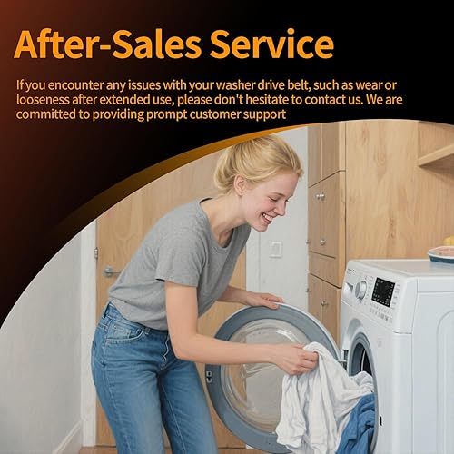 Miniatura 8 de 253C1275P001 (Correa Polyv 61) Correa de transmisión de arandela se adapta a LG, GE, Kenmore Washer y más reemplaza EDR5P001X1