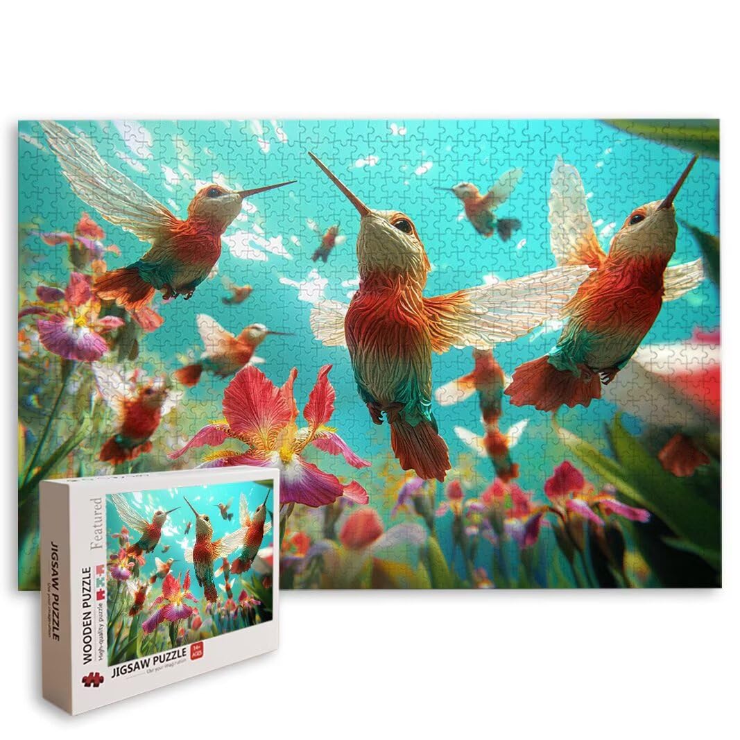 Puzzle Colibrí, Puzzle 5000 Piezas, Rompecabezas, Regalo Mujer, Decor -8390