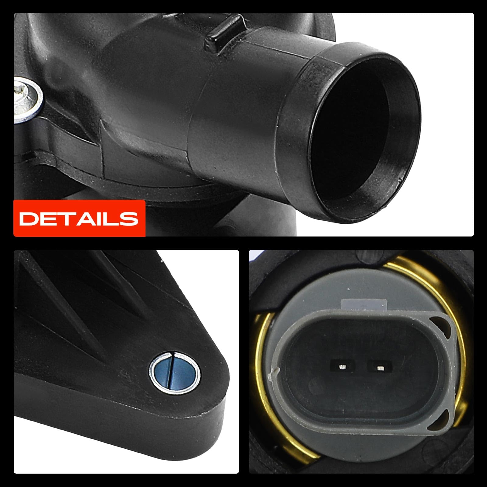 Frankberg Regulador del termostato del refrigerante 03C121111R | Compatible con: A1 Sportback 8XA 8XF, Altea XL 5P5 5P8, Golf Plus 521 5M1, O.c.t.a.v.i.a II 1Z3