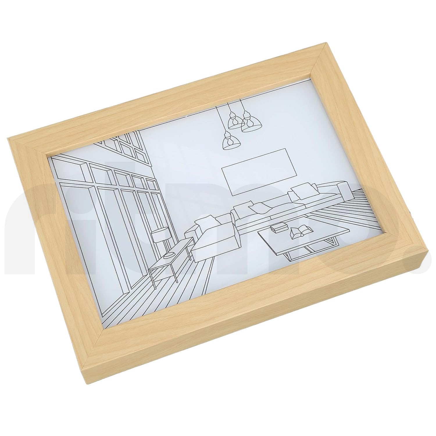 Ritmo Light Painting Frame - LED Art Frame with Shadow Art, USB Charging, Portable for Living Room, Bars (L, Sunny Day) 2