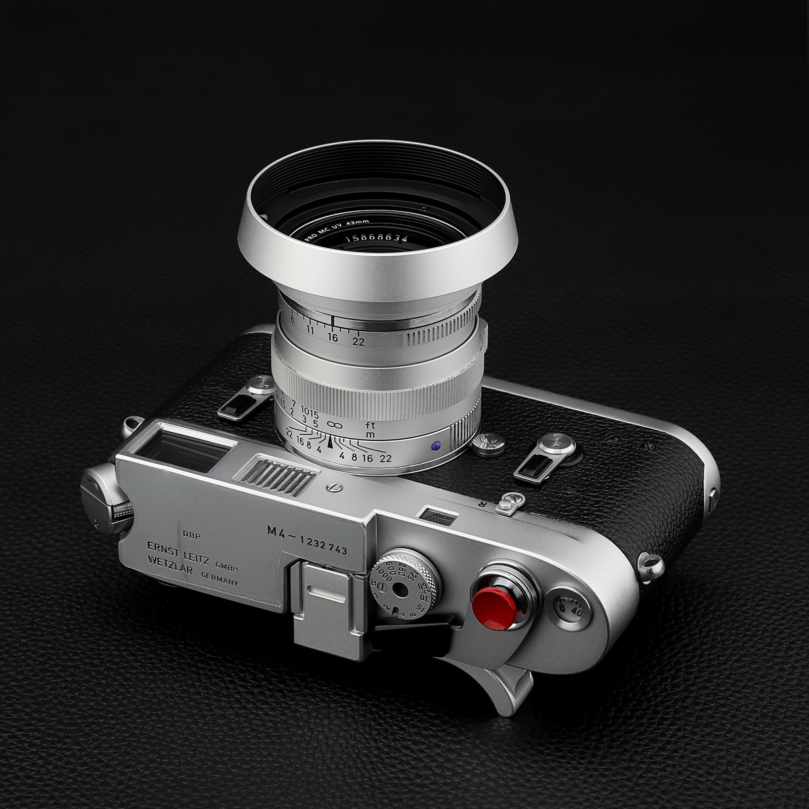 Haoge Paraluce in metallo per Carl Zeiss Biogon T* 2/35 35mm f2 ZM, C Biogon T* 2.8/35 35mm f2.8 ZM, Planar T* 2/50 50mm f2 ZM, Voigtlander NOKTON 35mm f1.4 VM, 40mm f1.4 VM 50 mm F1 .5 Obiettivo