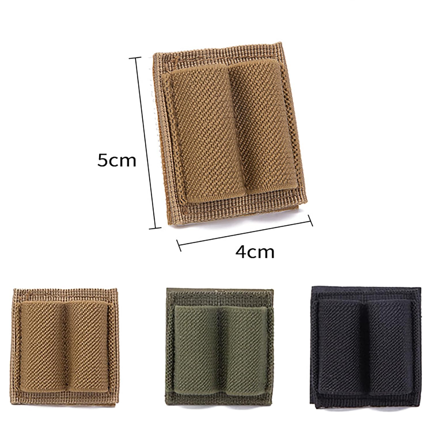 3 Giro di Munizioni Elastico Nylon Clip, Nylon Elastico 2 Rivista, Portmunizioni per Fucile, per Caccia e Pesca, Cartuccia per Fucile a Pellet