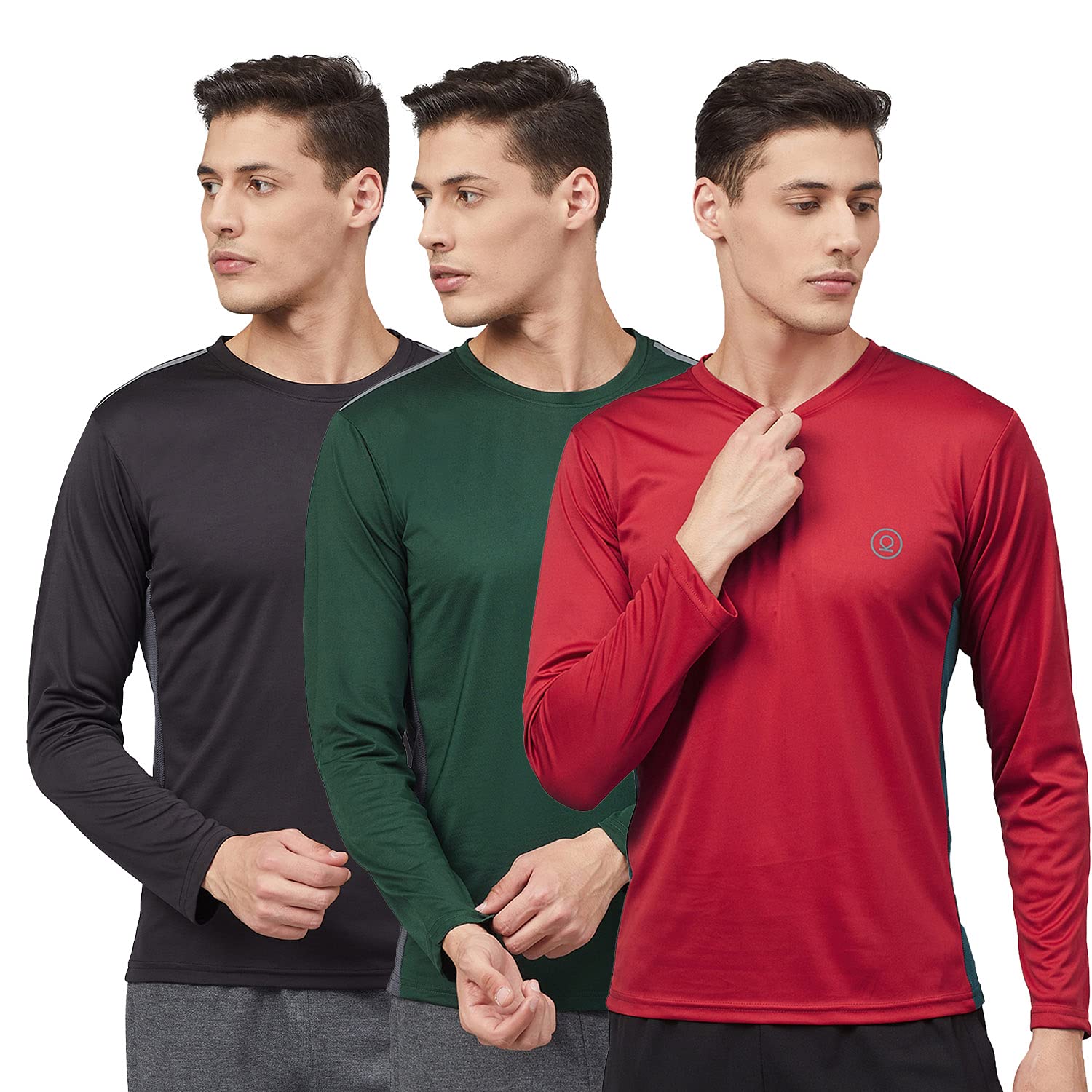 CHKOKKO Men's Polyester Regular Fit Gym Full Sleeves T-Shirt-picture-24