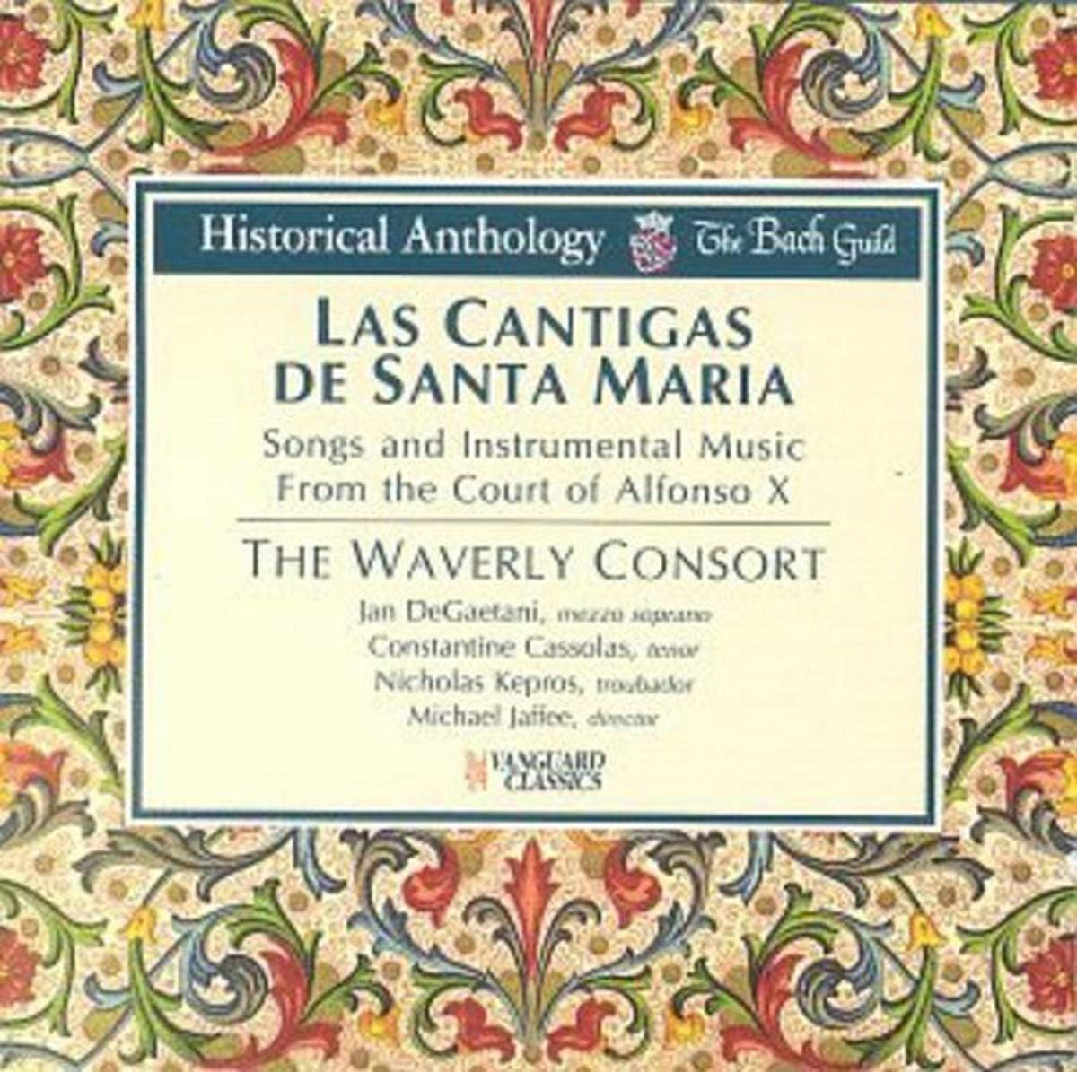 Waverly Consort Las Cantigas De Sanata Maria (spanish Medieval Canticles) CD New