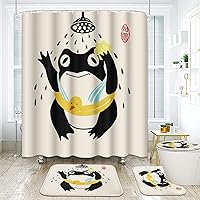 Vista 10 de ArtSocket Juego de baño de unicornio arcoíris con cortina de ducha y alfombras, accesorios lindos Cloud Fun Girl Juego de cortina de ducha