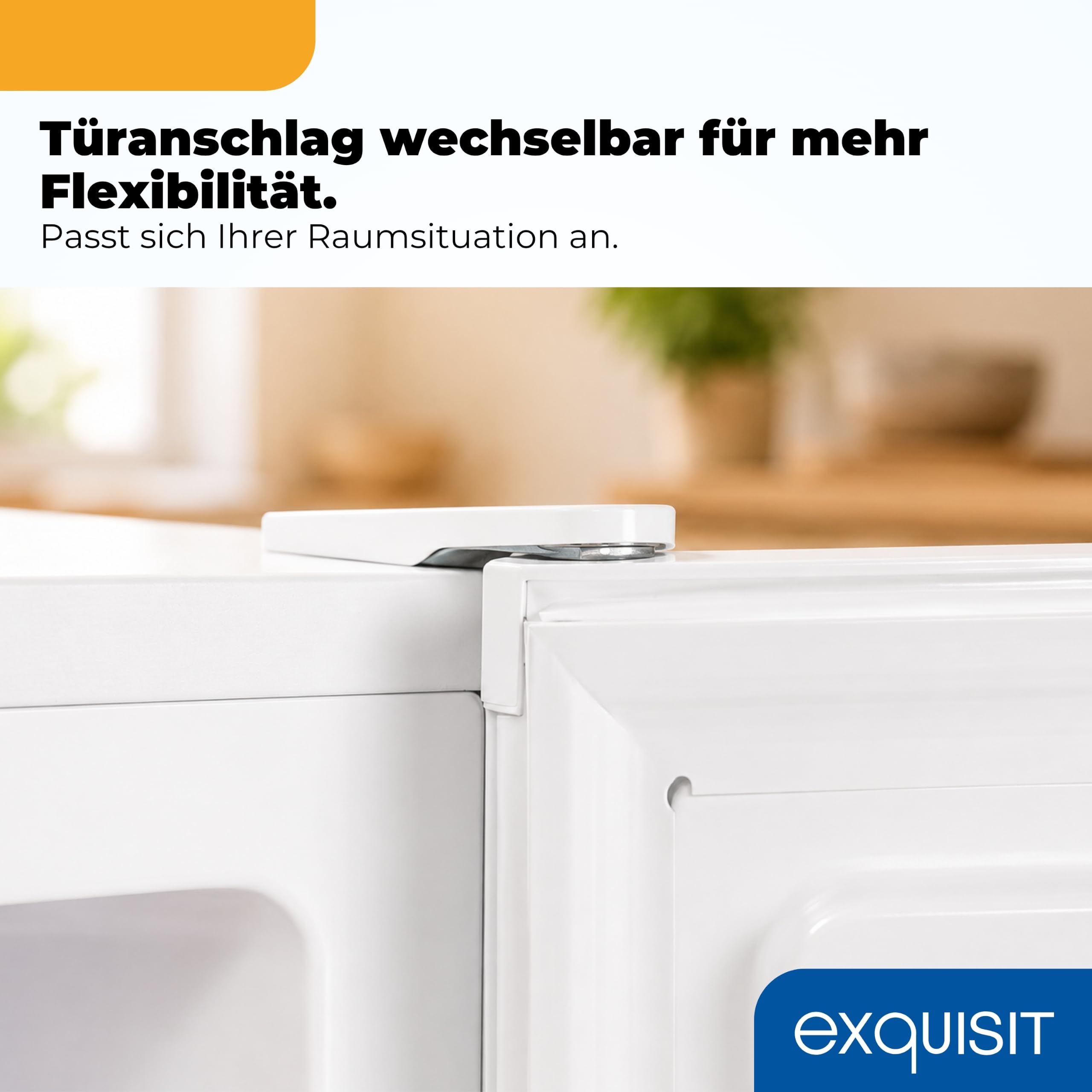 Exquisit GB505-040E Mini Gefrierschrank - 33l Tiefkühlschrank Weiß | 4 Sterne Fach - 2,4 kg Gefriervermögen - Leise 40dB - Wechselbarer Türanschlag - Maße 51 x 44 x 47,5 cm - Kleiner