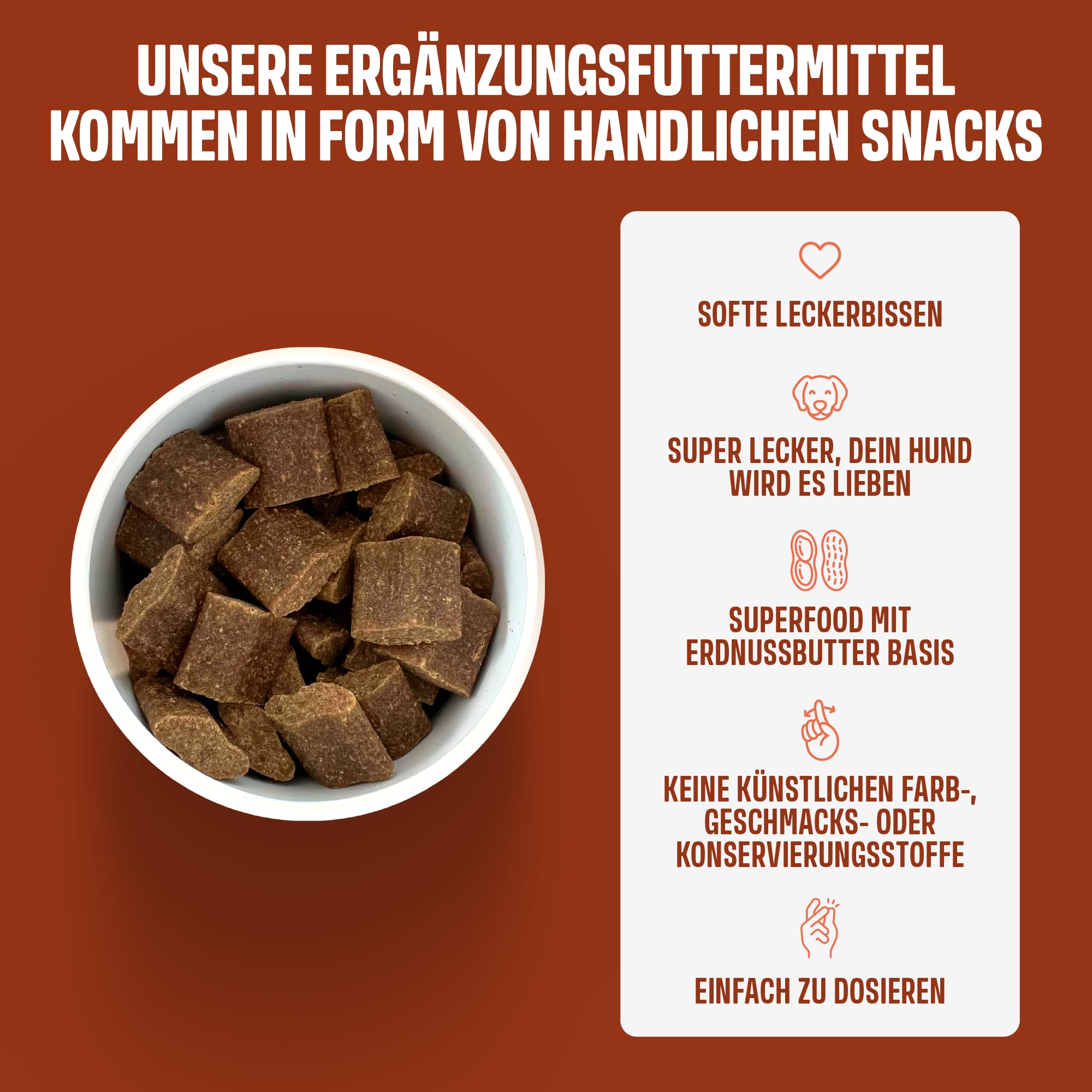 ivvi Anal Gland -Snacks zur Unterstützung der Analdrüsen bei Hunden. Kürbisfleisch Ballaststoffe, Flohsamenschalen, Leinsamen, Löwenzahn, Brennessel & Präbiotika. 60 Verdauung Snacks mit Erdnussbutter