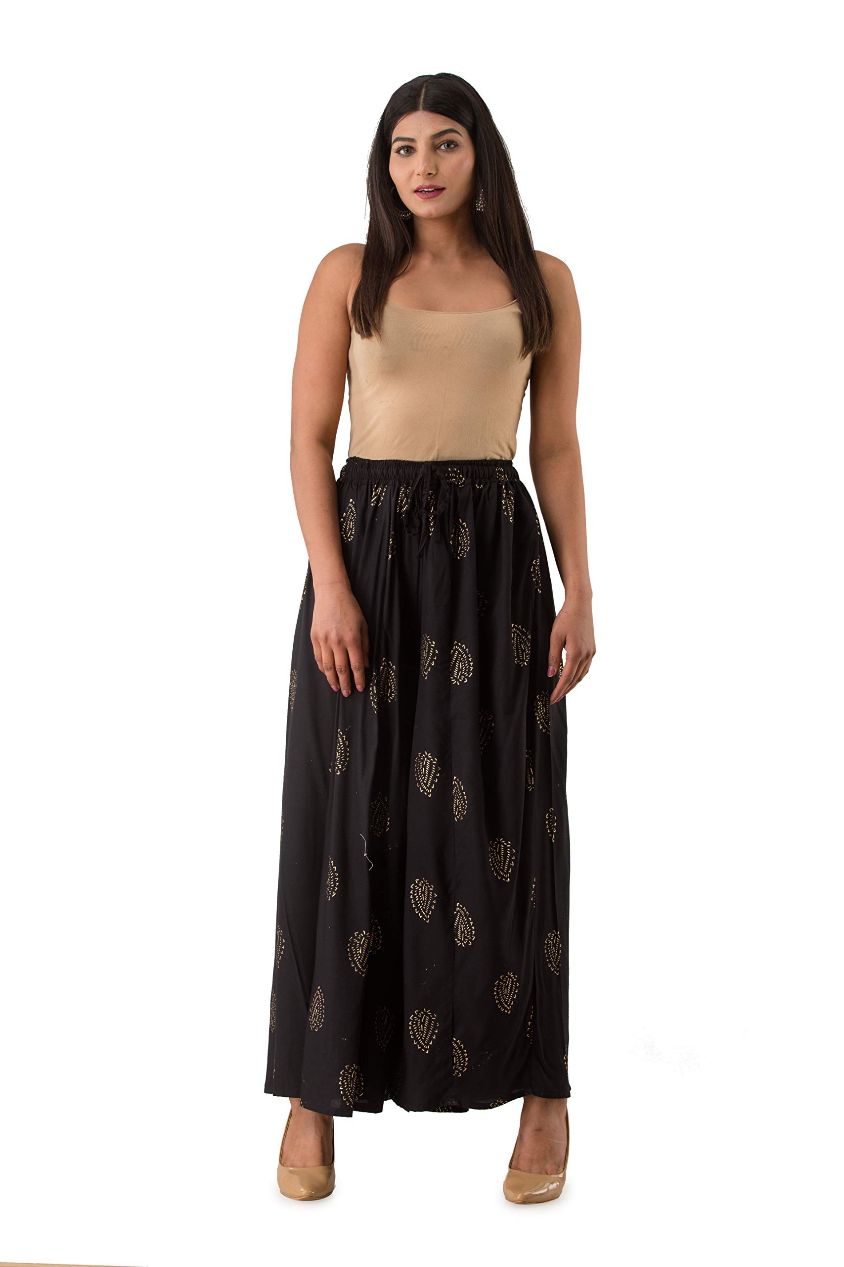 Skirt Palazzo for Girls | Traditional Ethnic Wear Palazoo for Women Stylish Latest | Relaxed Fit Bottom Wear Casual Palazo for Woman & Girls | Rayon,-image-31