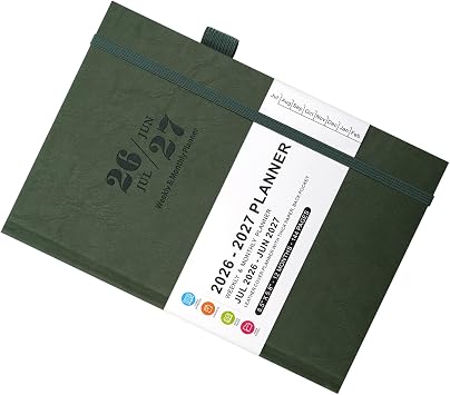2026 Yearly Organizers Notebook Time Management Journal a 5 Daily Planner for Travelers with Structured Planning Layouts Weekly Monthly Calendar Notebook