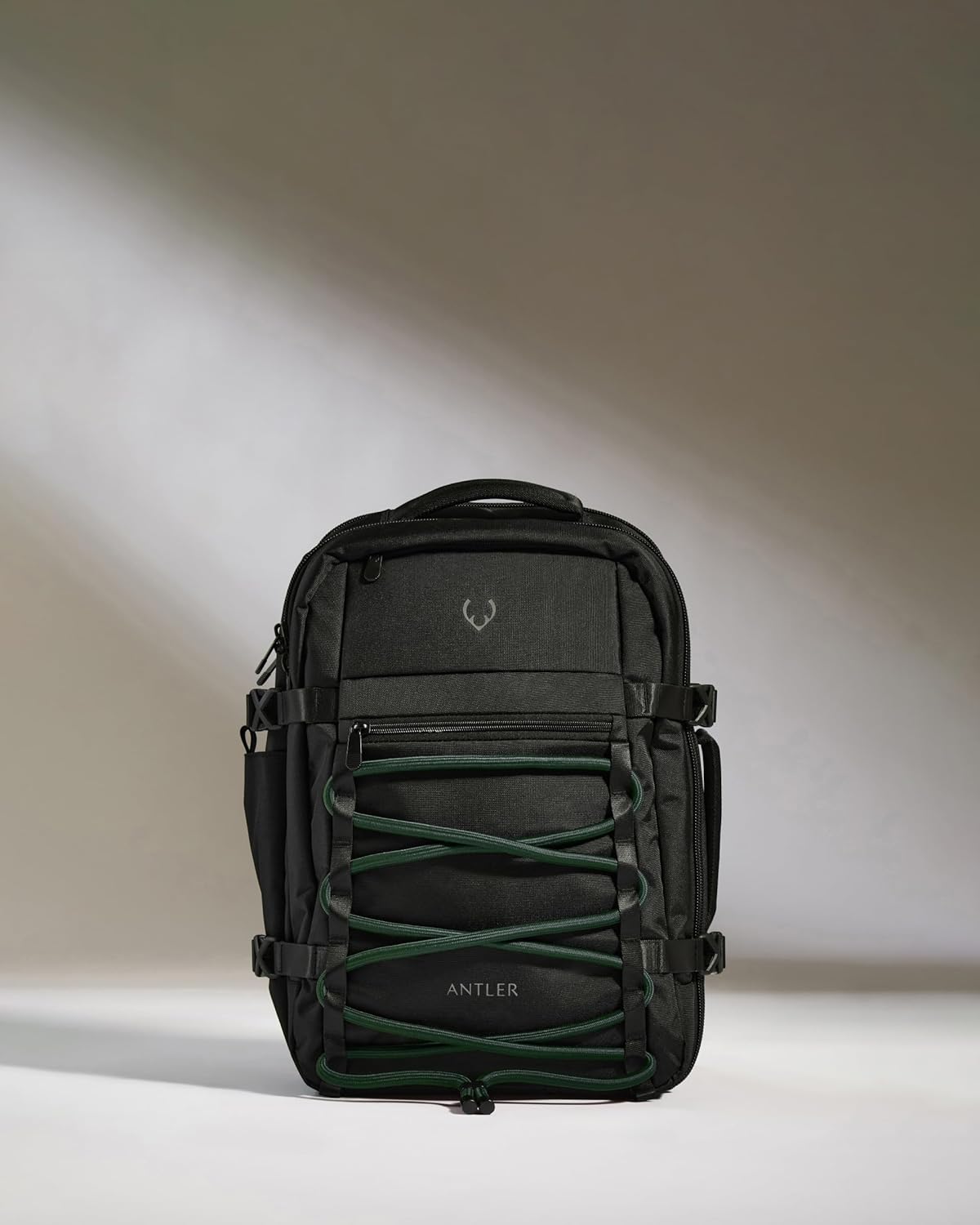 ANTLER - Discovery Backpack, 28L Rucksack with Laptop Pocket, Luggage Sleeve, Water-Resistant, Durable, for Travel, Work, School, Gym Bag for Men & Women - Green