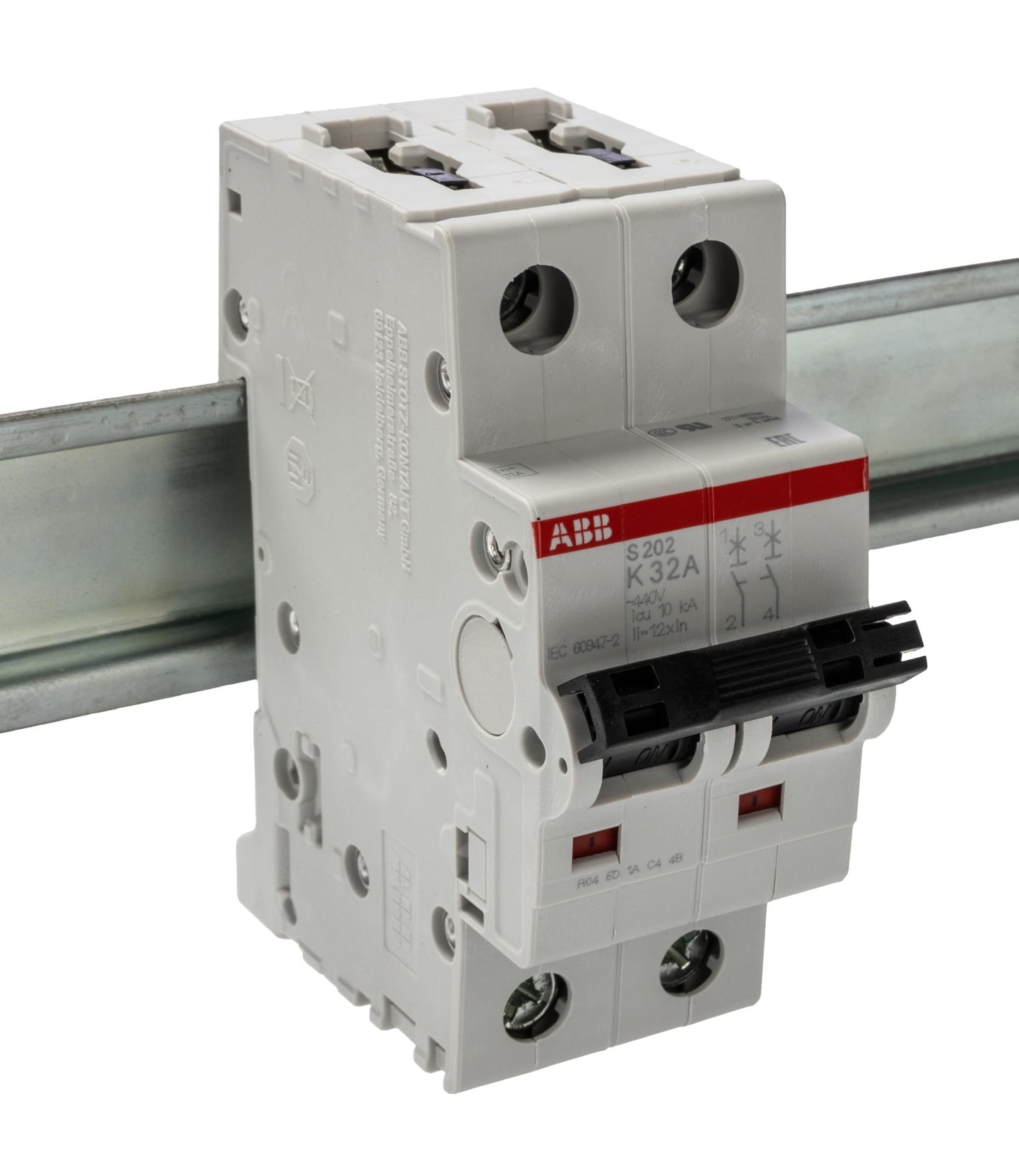 ABB S200 Miniaturüberlastschalter Typ K, Pol 2-polig 32A 400V ac, Abschaltvermögen 6 kA System Pro M Compact 125 V dc