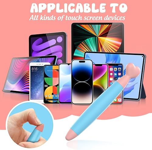 Miniatura 5 de GUUGEI Lápiz capacitivo para pantalla táctil (paquete de 4) compatible con iPhone, iPad, Fire HD, tabletas, lápiz, no extraíble, lápiz de agarre