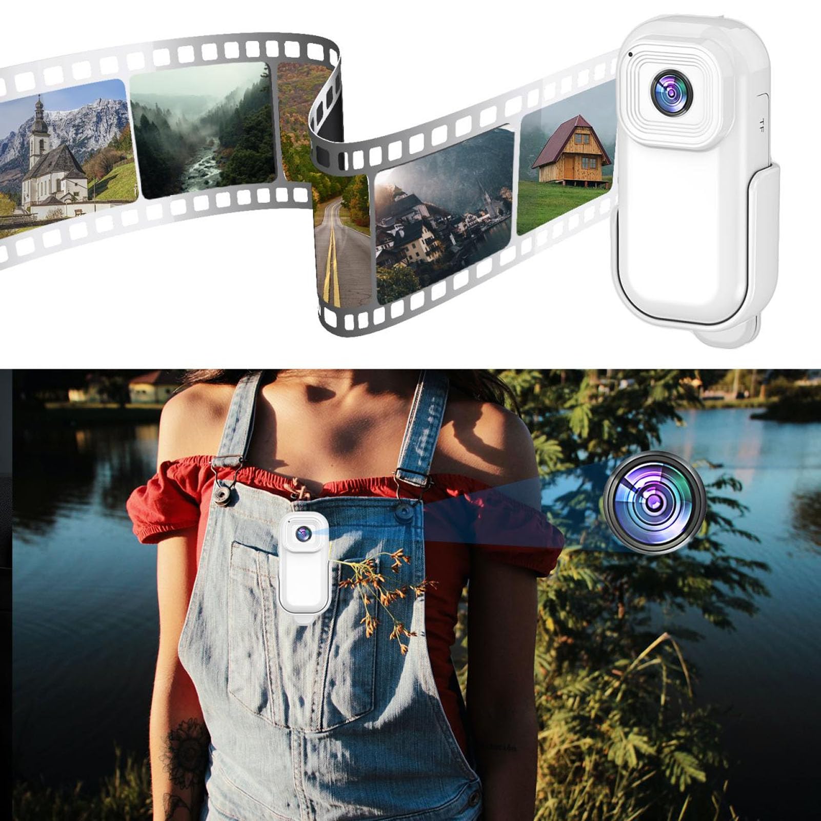Mini caméra d'action HD 1080p - Petite caméra de sport pour vlogs stabilisation fixation magnétique | Cool Mania Mini caméra d'action HD 1080p - Petite caméra de sport pour vlogs stabilisation fixation magnétique | Cool Mania