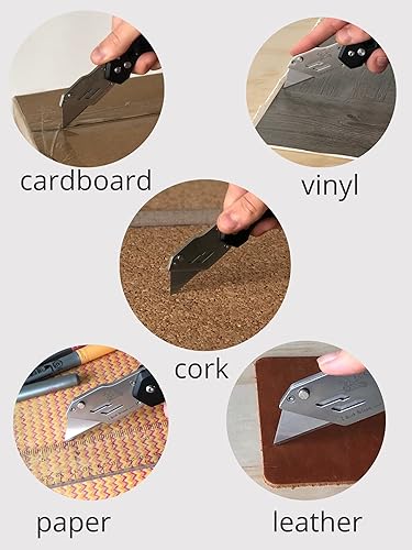 Miniatura 4 de Apollo Cuchillo utilitario plegable de herramientas con construcción de acero ligero, clip de mosquetón, tecnología de cambio de hoja rápida,