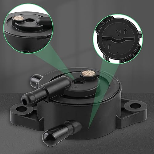 Miniatura 4 de Bomba de combustible para Kohler 17HP-25 HP Tractor de cortacésped de motor pequeño, bomba de combustible de vacío de gas con filtro de combustible