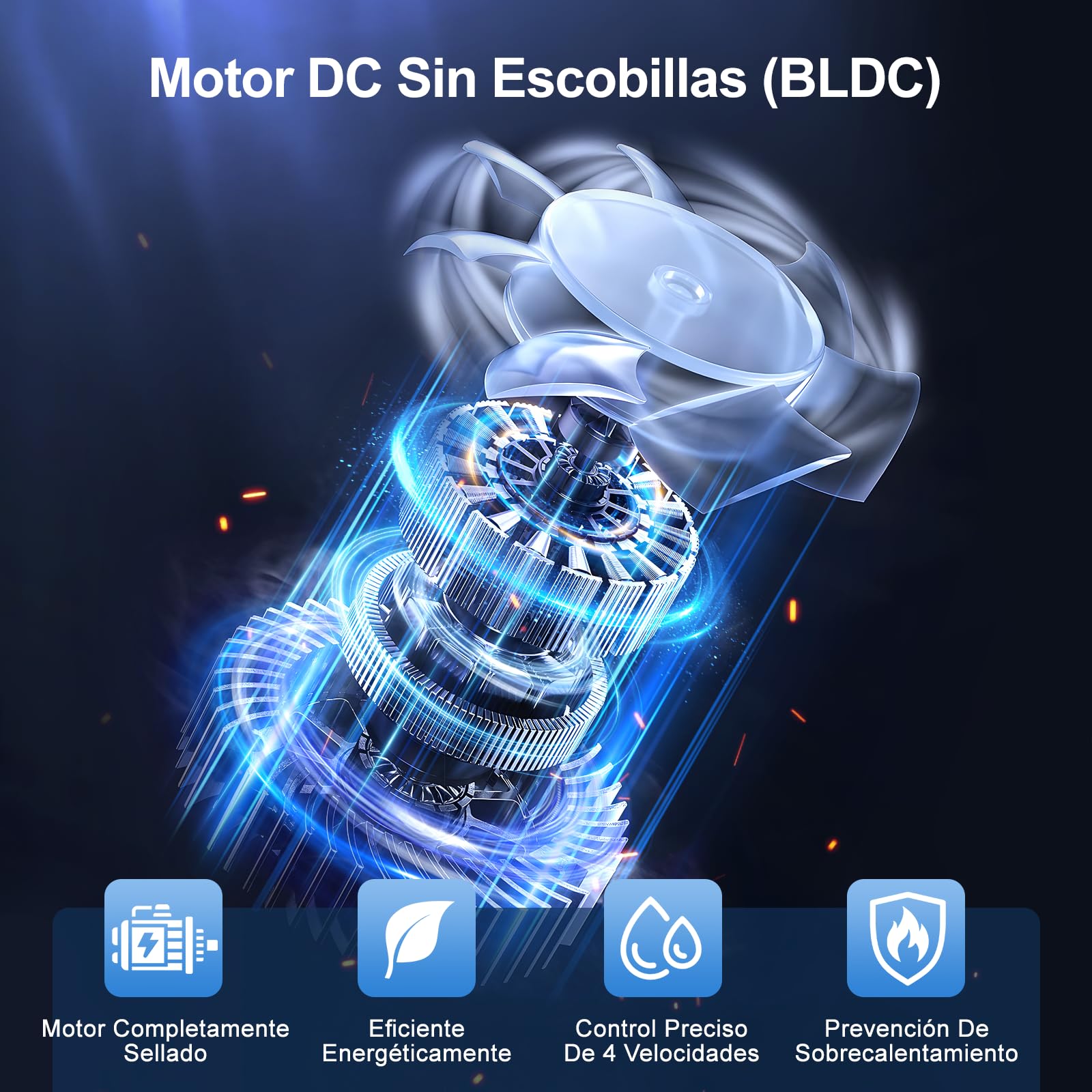 Ventilador de Pared Exterior 60 cm con Mando a Distancia, Ventilador Industrial Oscilante de 4 Velocidades, Motor DC Sin Escobillas, Resistente al Agua, para Garaje, Almacén, Fábrica, Taller, Terraza