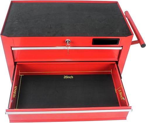 Vista 10 de Caja de herramientas rodante, caja de herramientas rodante de 5 cajones con sistema de bloqueo y ruedas para garaje, almacén, taller, taller