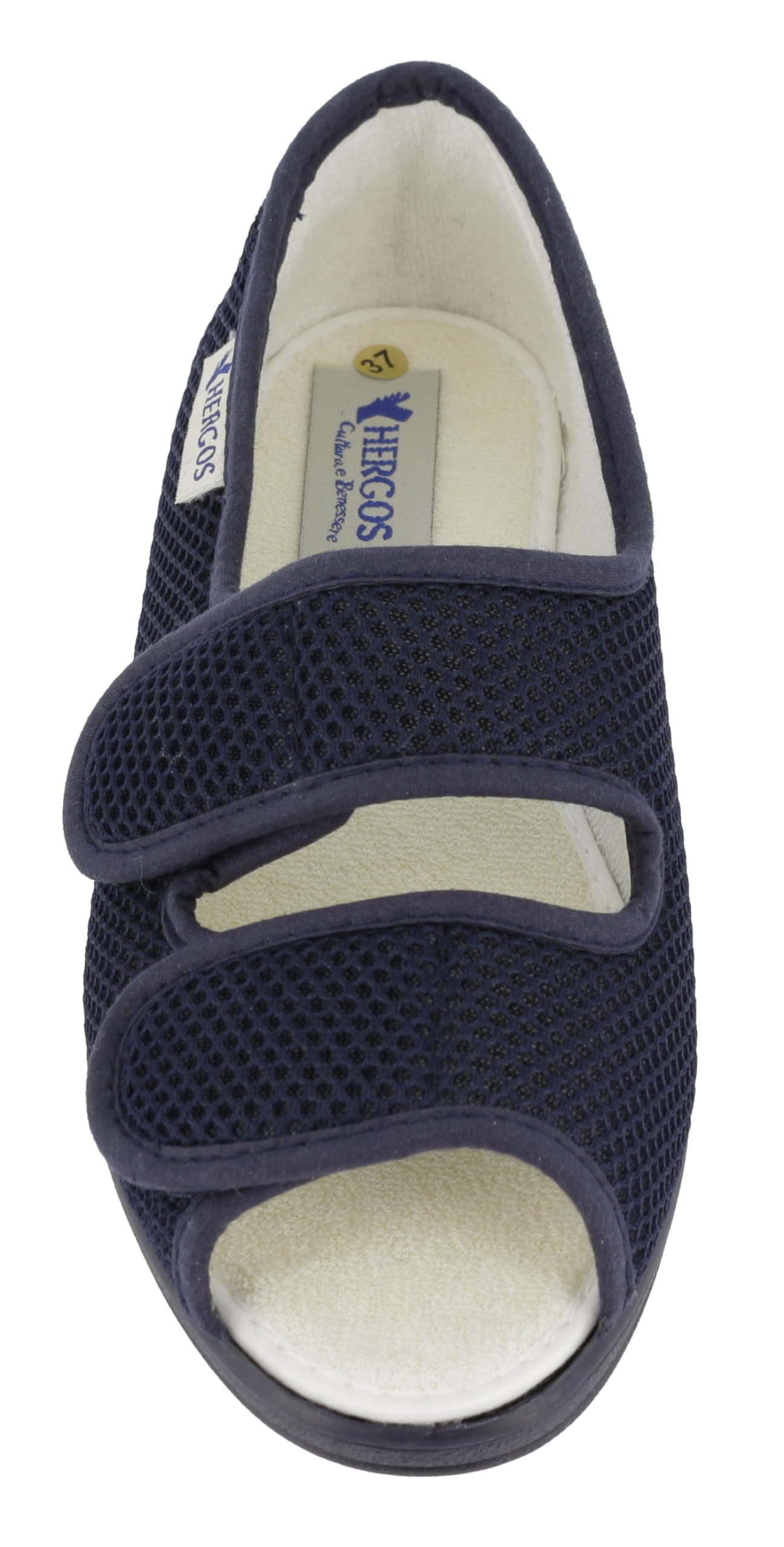 Hergos H044 - Sandali ortopedici pantofole sanitarie unisex, scarpe ortopediche traspiranti con chiusura a due strappi, sandali per riabilitazione per DONNA e UOMO