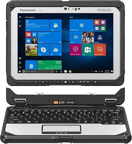 Panasonic Toughbook 2 en 1 CF-20, Intel Core i5-7Y57 1.20GHz, 10.1" WUXGA + digitalizador, 8GB, 256GB SSD, WiFi, Bluetooth, 4G LTE, 2 cámaras, láser